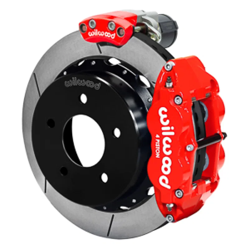 Wilwood 140-18044-R, 88-98 GM C1500 Superlite Rear Electronic Parking Brake Kit 12.88in Rotor 3.25in Offset - Red