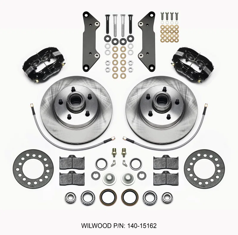 Wilwood 140-15162, Forged Dynalite-M Front Kit 11.88in 1 PC Rotor&Hub Cadillac 1957-60