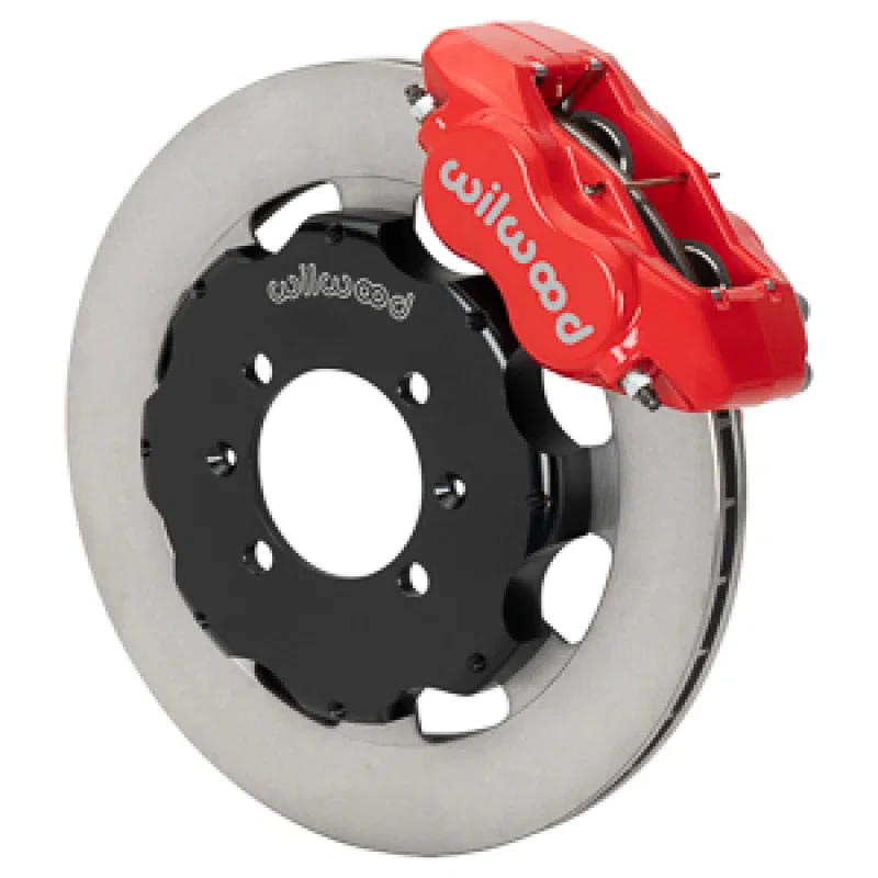 Wilwood 140-17935-R, Forged Dynalite Front Hat Kit 11.75in Rotor Red Caliper 90-05 Miata for Subaru WRX