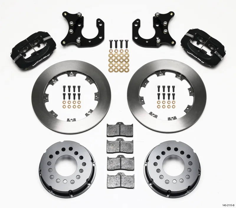 Wilwood 140-2115-B, Forged Dynalite P/S Rear Kit Big Ford 2.36in Offset