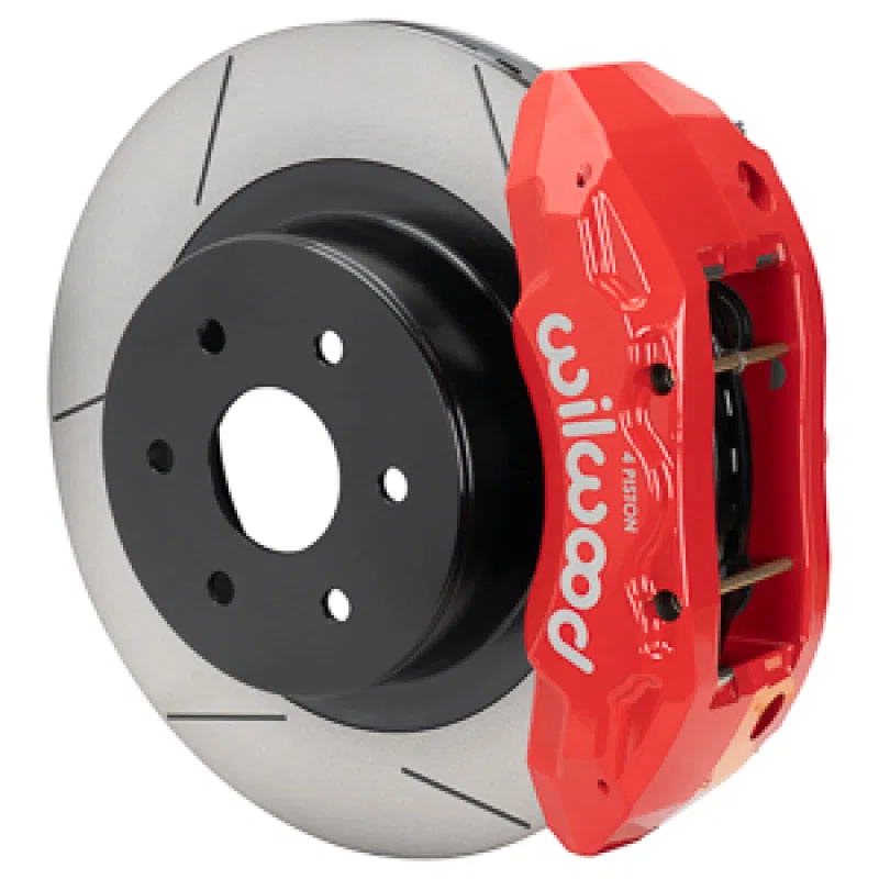 Wilwood 140-16861-R, 99-18 Chevy Silverado/GMC Sierra 16x1.25 Slotted Rotor TX4R 4 Piston Rear Brake Kit - Red