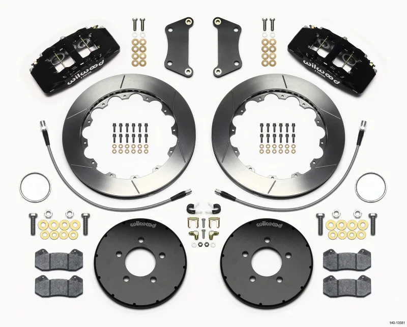 Wilwood 140-13581, Dynapro 6 Front Hat Kit 12.88in 2005-Up Mazda 3 w/ Lines