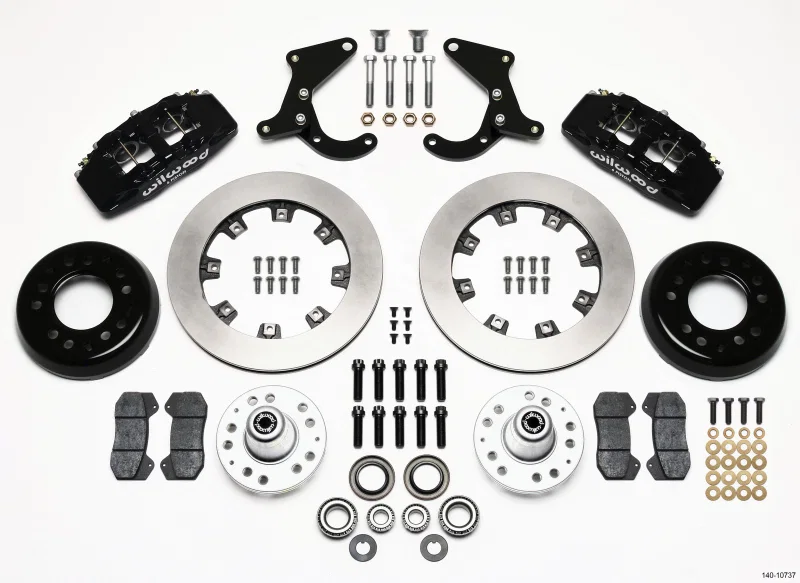 Wilwood 140-10737, Dynapro 6 Front Hub Kit 12.19in 55-57 Chevy