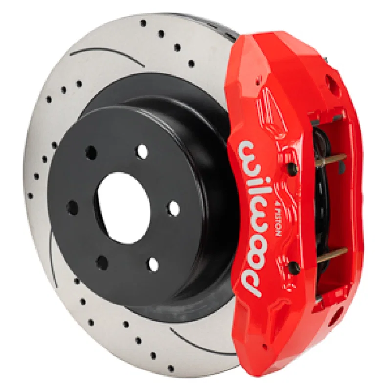 Wilwood 140-16861-DR, 99-18 Chevy Silverado/GMC Sierra 16x1.25 D&S Rotor TX4R 4 Piston Rear Brake Kit - Red