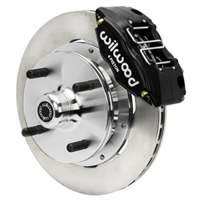 Wilwood 140-17473, 70-72 Porsche 914 Front Powerlite Brake Kit Plain Face - Black