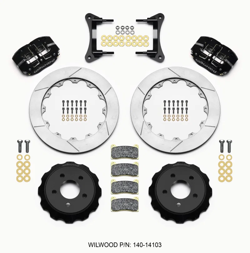 Wilwood 140-14103, Dynapro Radial Front Drag Kit 12.88 Vented 15-23 Mustang