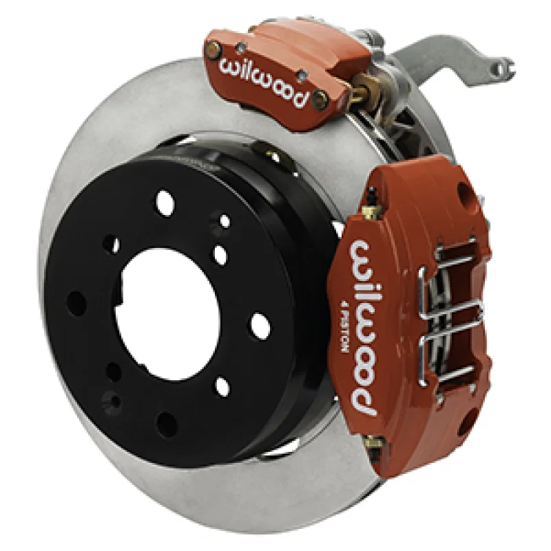 Wilwood 140-17475-R, 70-76 Porsche 914 Rear Powerlite Brake Kit Plain Face - Red