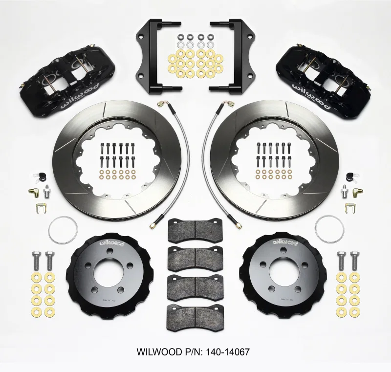 Wilwood 140-14067, AERO6 Front Hat Kit 14.25 2014-Up Challenger w/Lines