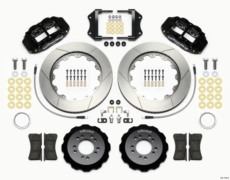 Wilwood 140-13019, Narrow Superlite 6R Front Hat Kit 14.00in 2013-Up Ford Focus ST w/ Lines