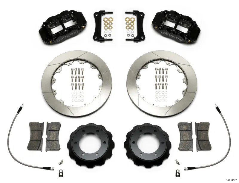Wilwood 140-14577, Narrow Superlite 6R Front Kit 12.88in Slotted Rotor w/ Lines 05-15 Toyota Tacoma