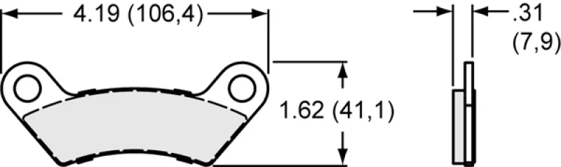 Wilwood 150-11648K, pad 10008 SC10 .185 THK axle set