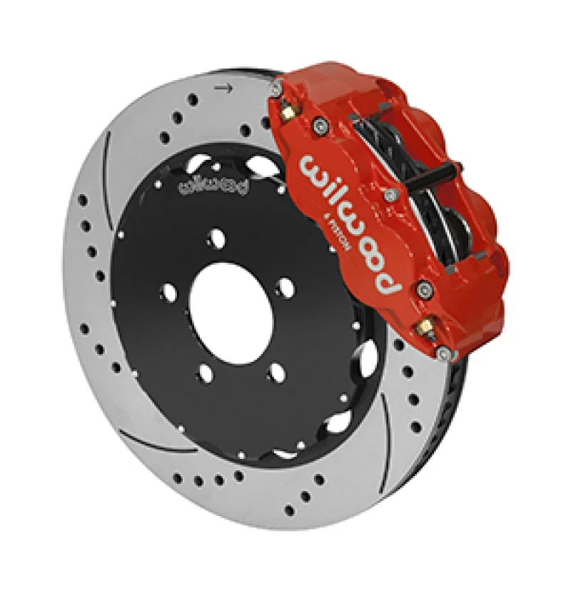 Wilwood 140-14681-DR, Forged Narrow Superlite 6R Front Big Brake Kit 14.00in Red 03-11 Crown Victoria