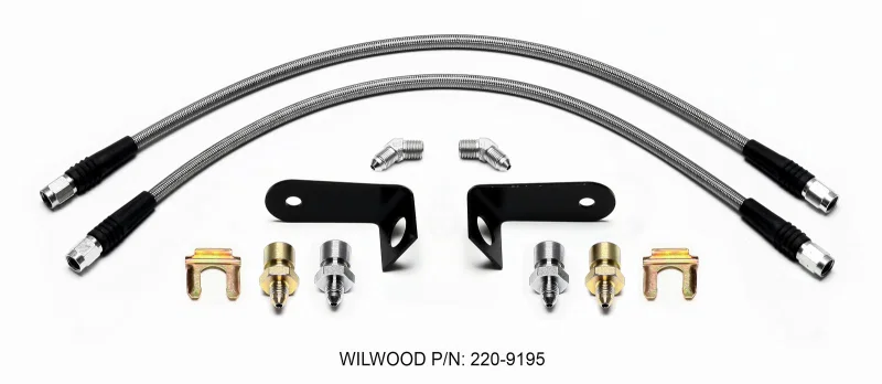 Wilwood 220-9195, Flexline Kit Front 1970-1973 Ford Mustang w/ FSL4 Caliper
