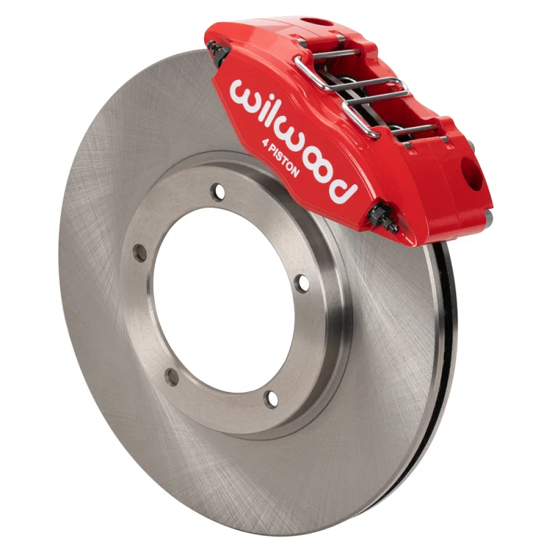 Wilwood 140-16946-R, 69-74 Porsche 911 Front Powerlite Brake Kit 3in MT Plain Face - Red