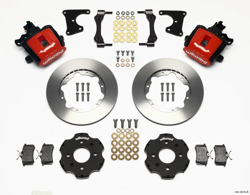 Wilwood 140-10210-R, Combination Parking Brake Rear Kit 11.00in Red Civic / Integra Drum 2.71 Hub Offset for Honda