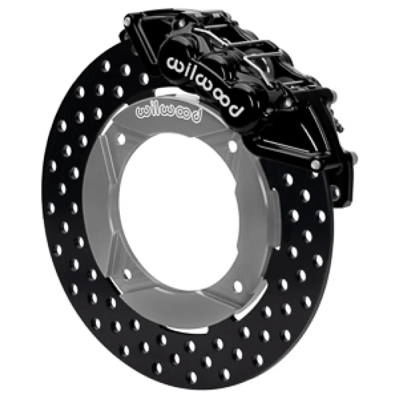 Wilwood 140-16632-D, 2014+ Polaris RZR XP 1000 Front Kit 11.25in Drilled - Black