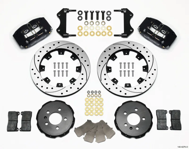 Wilwood 140-8276-D, Dynapro Radial Front Kit 12.19in Drilled 99-03 Jetta IV & Golf IV