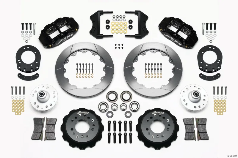 Wilwood 140-12637, Narrow Superlite 6R Front Hub Kit 12.88in 1965-1969 Mustang Drum Spindle
