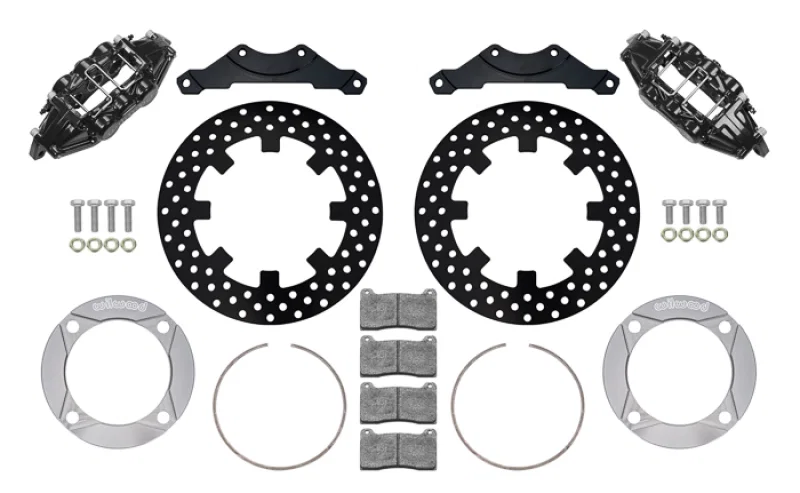 Wilwood 140-16633-D, 2014+ Polaris RZR XP 1000 Rear Kit 11.25in Drilled - Black