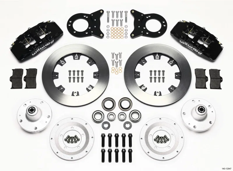 Wilwood 140-12947, Dynapro 6 Front Hub Kit 12.19in 1965-1969 Mustang Disc & Drum Spindle