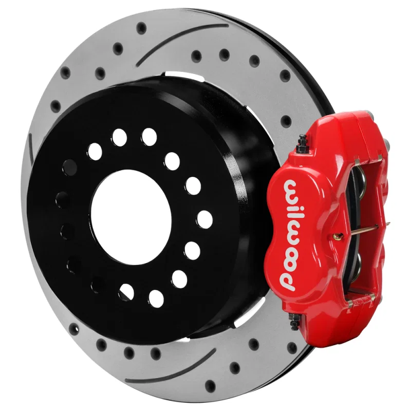 Wilwood 140-16989-DR, kit rear DISC/DRUM FDLI BOP 1964-70 2.75 offset staggered 1PC 12.19 SRP red