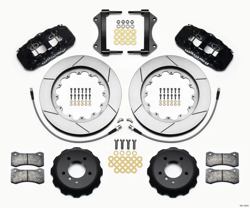 Wilwood 140-13919, AERO6 Front Hat Kit 15.00 2007-2011 BMW E90 Series w/Lines