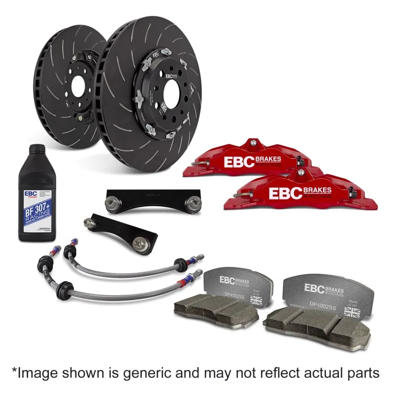 EBC BBK020RED-1, Racing Ford Focus ST MK4 Red Apollo-4 Calipers 355mm Rotors Front Big Brake Kit