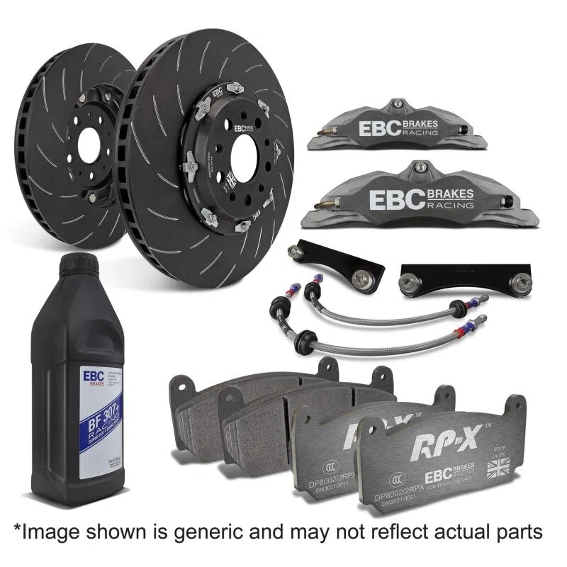 EBC BBK003R-3FR, Racing 92-00 BMW M3 E36 (Meyle) 3.0L Anodized Apollo-4 Calipers 330mm Rotors Front Big Brake Kit