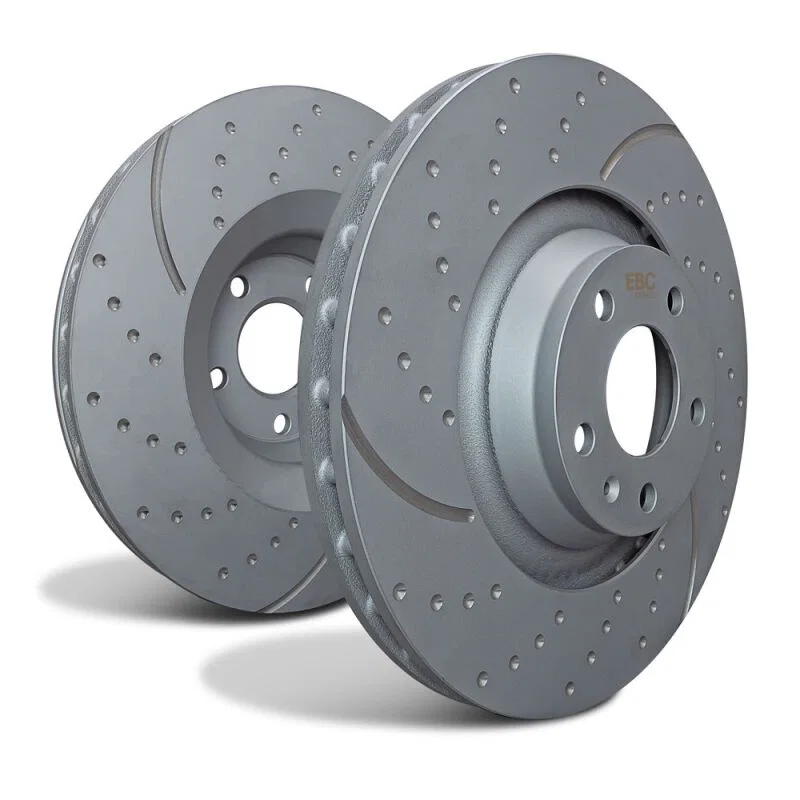 EBC GD1704, 2014+ Fiat 500 Abarth GD Sport Slotted and Dimpled Rear Rotors