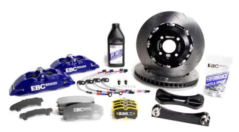 EBC BBK007BLU-2, Racing 12-17 Ford Fiesta ST (Mk7) Blue Apollo-4 Calipers 330mm Rotors Front Big Brake Kit