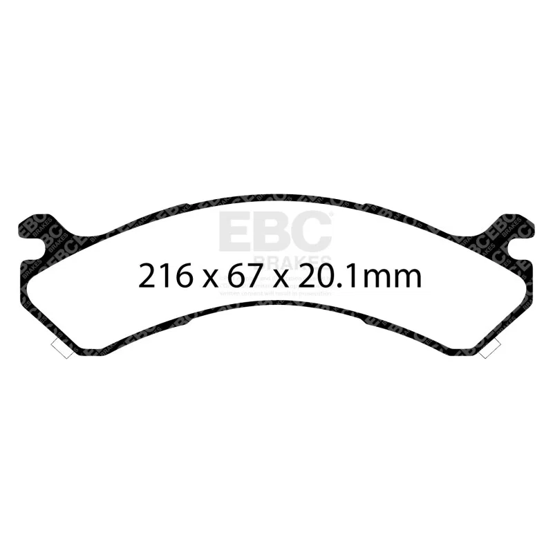 EBC DP41663R, 01-05 Chevrolet Silverado 3500 (2WD) Yellowstuff Rear Brake Pads