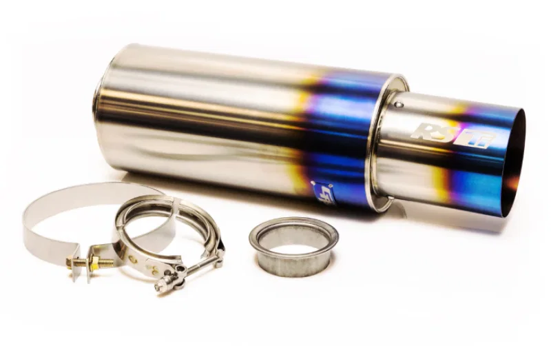 GReddy 11002525, Universal 2.5in 3-Bolt Tip Revolution Ti Muffler