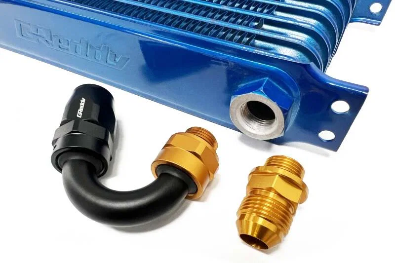 GReddy 12402155, Oil Cooler Center Bolt AN Fitting 150 degree #10