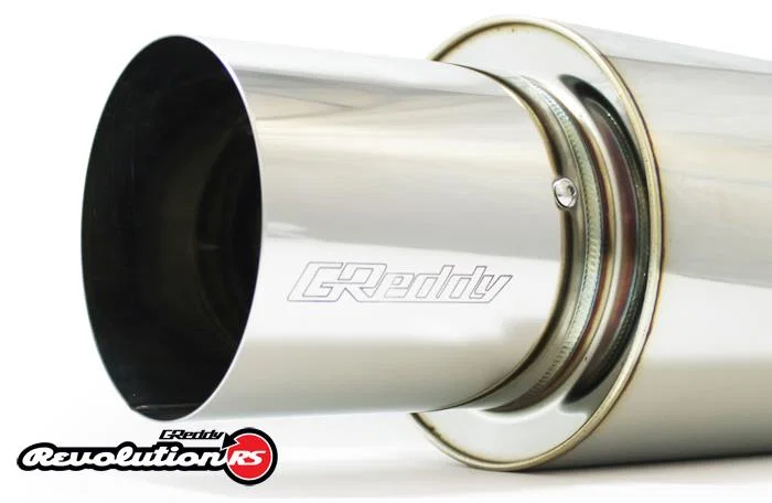 GReddy 11001131, Universal 3in 3-Bolt Tip Revolution RS Muffler