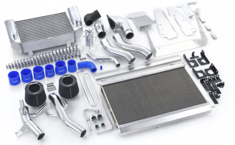 GReddy 12040704, 92-02 Mazda RX-7 FD3S Ver. 2 T-19 V-Mount Full Intercooler Kit