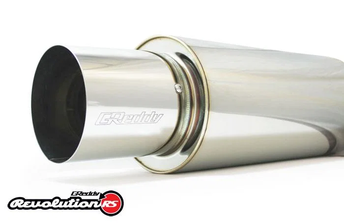 GReddy 11001126, Universal 2.5in 3-Bolt Tip Revolution RS Muffler