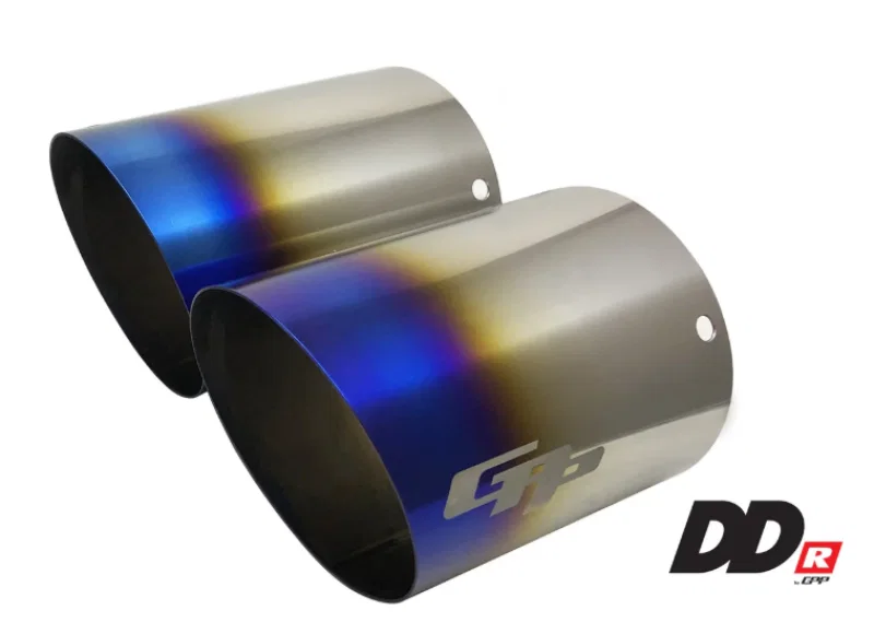 GReddy 11002601, DD-R Burnt Titanium Tips L=150mm (Pair)