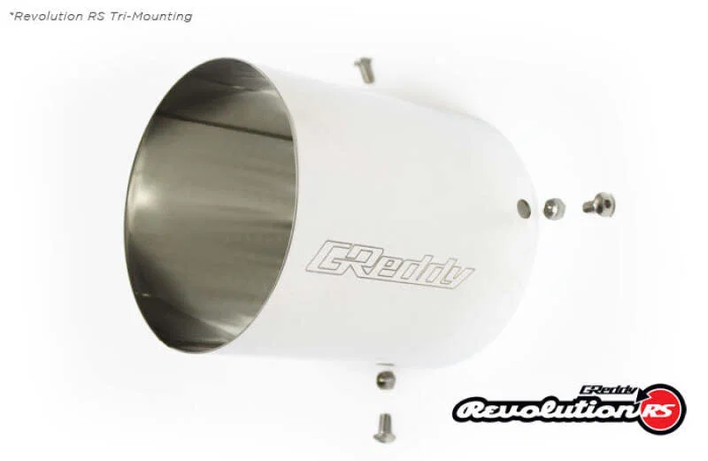 GReddy 11001170, Universal 3in Revolution RS Muffler SS Tip - 115mm Dia / 185mm Length