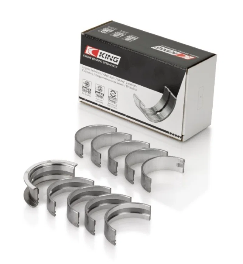 King Engine Bearings MB5219SI0.5, 91-92 281CI 4.6L V8 Romeo with Cast Iron Block SOHC 16 Valves (Size +0.5) Main Bearing Set for Lincoln Town Car