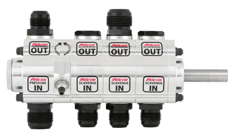 Peterson Fluid Systems 04-4075, R4 4-Stage Oil Pump - Right Side Mount - Rear Drive Drag - Front Pressure for Mazda 6