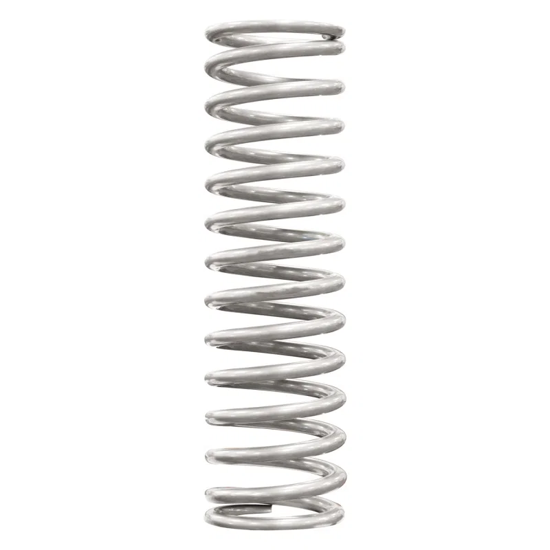QA1 15HTFB325, 2-1/2in ID High Travel Spring - 15in Length x 325lbs/in - Silver Powder Coated