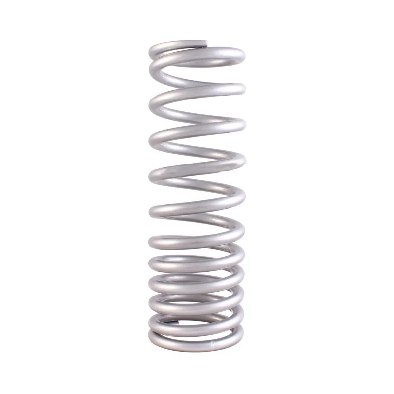 QA1 10HT140/250, 2-1/2in ID Variable Rate High Travel Spring - 10in Length x 140/250lbs/in - Silver Powder Coated