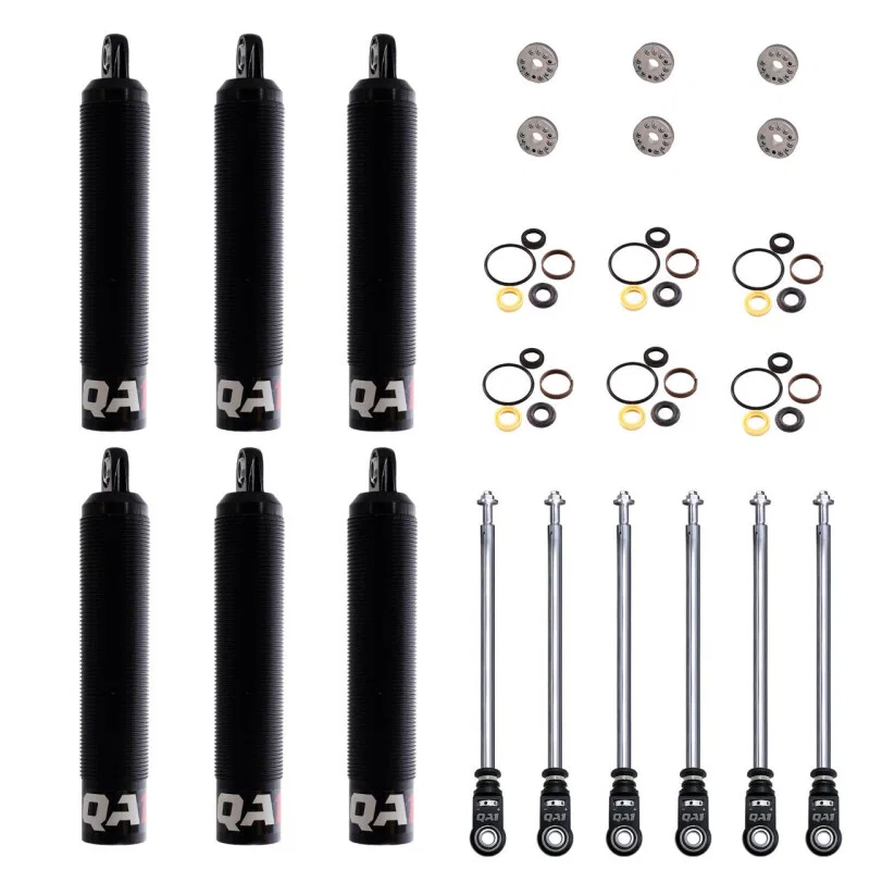 QA1 6Q9RLD-DRY-6PK, 24.30 Eye-B/Eye-B V-None Dry LD Piston Shock Large Aluminum Coilover 15.38 - 6 Pack