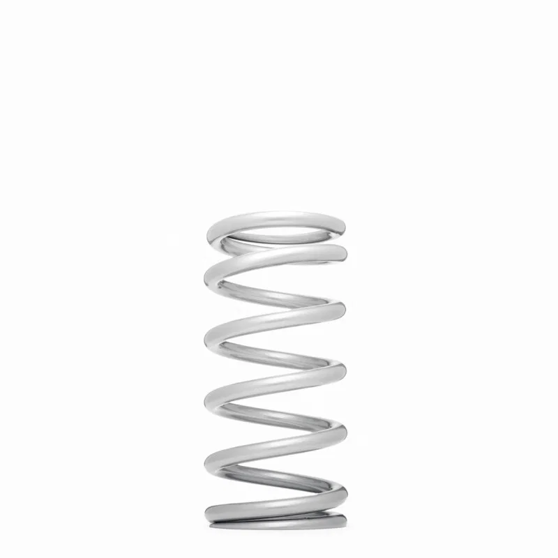 QA1 7HT850, 2-1/2in ID High Travel Spring - 7in Length x 850lbs/in - Silver Powder Coated