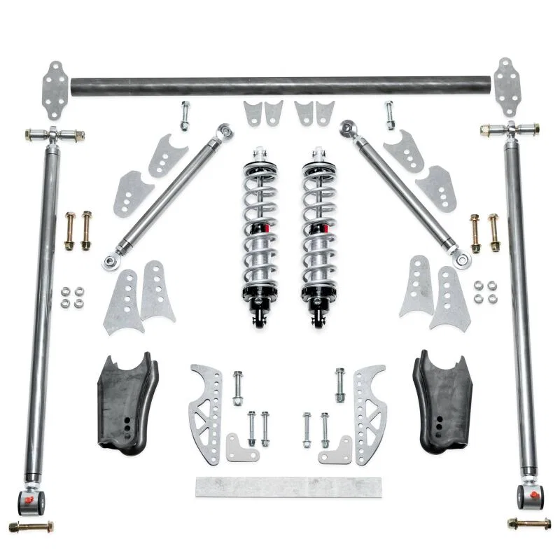 QA1 R173-170, HD Pro Rear Triangulated 4-Link Kit - Front Mount Single Adj Coilovers