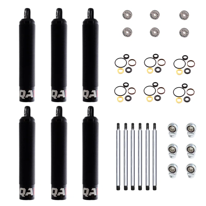QA1 6Q9LD-DRY-6PK, 24.30 Eye-B/Eye-B V-None Dry LD Piston Shock Large Aluminum Coilover 15.38 - 6 Pack