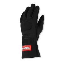 SFI 3.3/5 Black Short Gauntlet Nomex Race Gloves - Medium image 7