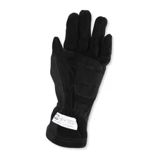 SFI 3.3/5 Black Short Gauntlet Nomex Race Gloves - Medium image 4