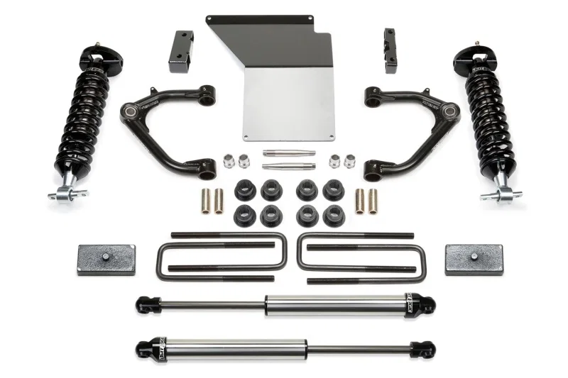 Fabtech FTS21204, 07-18 GM K1500 w/OE Forged UCA 3.5in UCA System w/DL 2.5 Coilovers & Rear DL Shocks