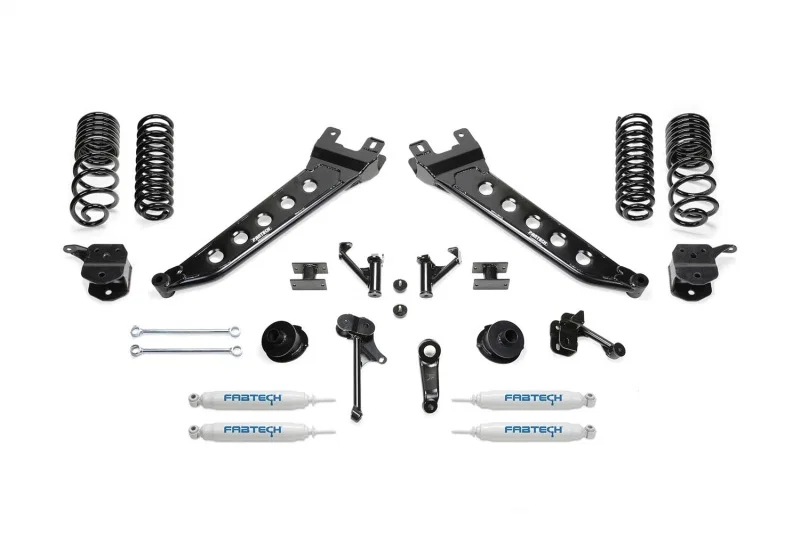 Fabtech FTS23106, 14-18 Ram 2500 4WD 7in Radius Arm System - Component Box 3 w/Performance Shock Absorbers